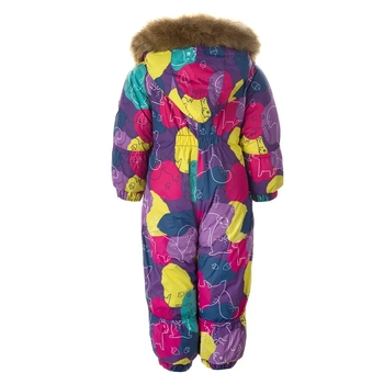 Детский зимний комбинезон Huppa Keira, р.62, лилoвый с принтом (31920030-14753-062) - Pampik - 2