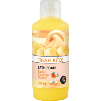 Пена для ванн Fresh Juice Banana & Mango mousse, 1 л - Pampik
