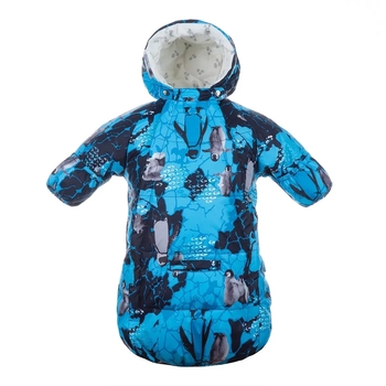 Спальний мішок-конверт Huppa Emily, пуховий, р.62, блакитний з принтом (32010055-93636-062) - Pampik