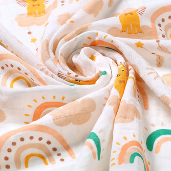 Багаторазова пелюшка BabyOno, муслін, 70х70 см, кремовий, 3 шт. (348/08) - Pampik - 5