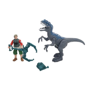 Игровой набор Dino Valley Опасный динозавр, со звуком, серый (542015) - Pampik - 2