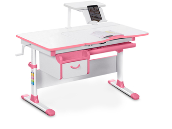 Дитячий стіл Evo-kids (стіл+ящик+полиця) Evo-40 PN (Pink) - Pampik