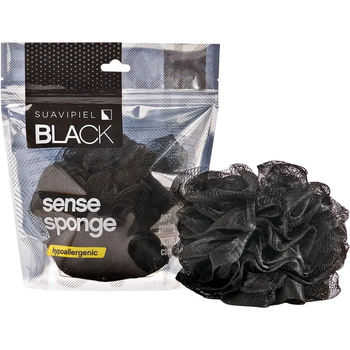 Мочалка черная Suavipiel Black Sense Sponge - Pampik
