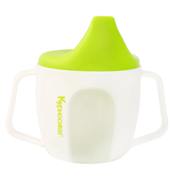 Чашка-поїльник Курносики, з твердим носиком, від 12 міс., 150 мл, салатовий (7019 зел) - Pampik