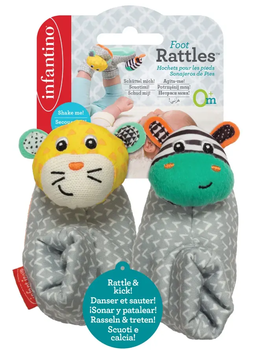 Погремушка-носочки Infantino Зебра и тигр - Pampik - 3