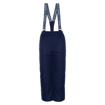 Штани демісезонні Huppa Freja, на підтяжках, р.M, темно-синій (21700010-00086-00M) - Pampik