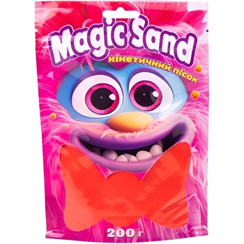 Кінетичний пісок Strateg Magic Sand, червоний, 200 г (39401-6) - Pampik