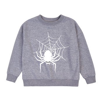 Світшот Garnamama Sweatshirt 2-х нитка Spiders 140 Сірий (977305.1334432) - Pampik - 2