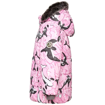 Куртка зимова Huppa Melinda, р.92, світло-рожевий з принтом (18220030-13303-092) - Pampik - 3