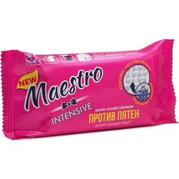 Мыло хозяйственное Maestro Intensive Против пятен, 125 г - Pampik