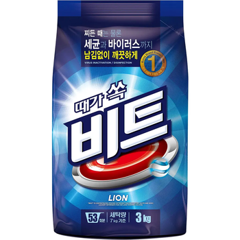 Стиральный порошок Lion Beat, концентрированный, 3 кг - Pampik