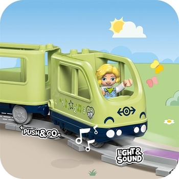 Конструктор LEGO DUPLO Town Інтерактивний пригодницький потяг 57 деталей (10427) - Pampik - 5