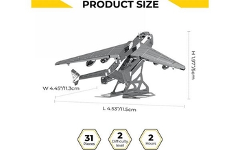 Коллекционная модель-конструктор Metal Time Ukrainian Dream Official SE Ан-225 Мечта мини (MT001SE) - Pampik - 9