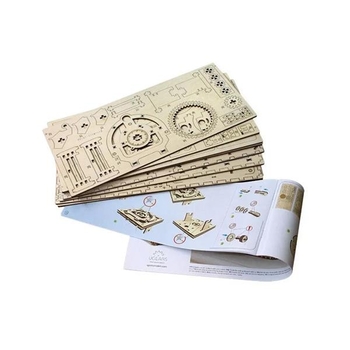 Дерев'яний механічний 3D конструктор Ugears Сейф (70011) - Pampik - 3