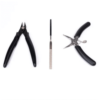 Набор инструментов для сборки моделей Metal Time Pro Cutters Toolkit кусачки, плоскогубцы и надфиль (CTRS-3) - Pampik