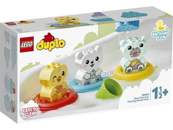 Конструктор LEGO DUPLO My First Веселе купання Плаваючий поїзд із тваринками 14 деталей (10965) - Pampik - 17