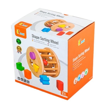 Деревянный сортер Viga Toys Цилиндр с фигурами (54123) - Pampik - 2