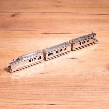 Колекційна модель-конструктор Metal Time Night Rider 3000 Apocalyptic Train Поїзд Нічний вершник, 45 деталей (MT083) - Pampik - 2