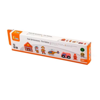 Набор для железной дороги Viga Toys Пожарная станция (50815) - Pampik - 2