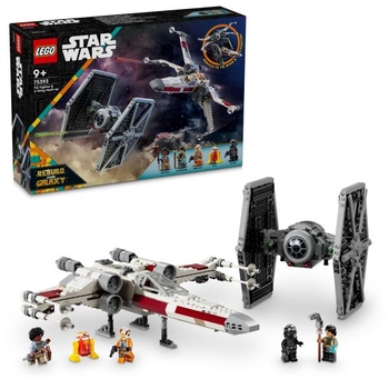 Конструктор LEGO Star Wars Збірний пакет Винищувач TIE і Корабель X-wing 1063 деталі (75393) - Pampik