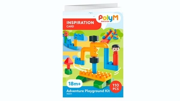 Конструктор PolyM Ігровий майданчик, 110 деталей (760011) - Pampik - 18
