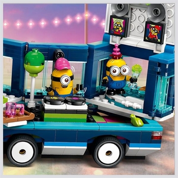 Конструктор LEGO Despicable Me Музичний автобус для вечірок Посіпак 379 деталей (75581) - Pampik - 7