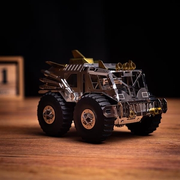 Колекційна модель-конструктор Metal Time Trophy Hunter Всюдихід Шерп механічний, двоколірний (MT056) - Pampik - 7