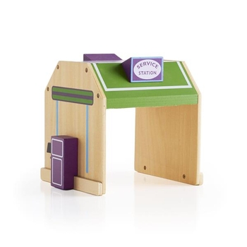 Набір будівель Guidecraft Block Play до дороги з дерева, 6 шт. (G6716) - Pampik - 6