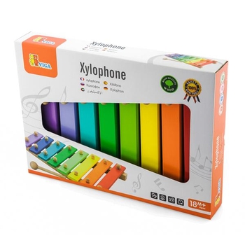 Деревянный ксилофон Viga Toys 8 тонов (58771) - Pampik - 2