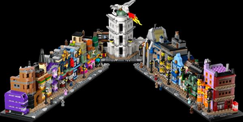 Конструктор LEGO Harry Potter Аллея Диагон Колдовские магазины, 2750 деталей (76444) - Pampik - 4