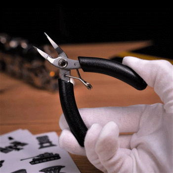 Набір інструментів для складання моделей Metal Time Standard Toolkit, плоскогубці та надфіль (STNTK22-2) - Pampik - 4