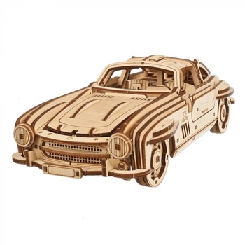 Деревянный механический 3D конструктор Ugears Крылатое спорткупе (70205) - Pampik