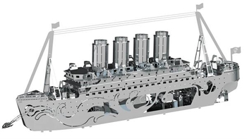 Коллекционная модель-конструктор Metal Time Lost at Sea Корабль Титаник (MT044) - Pampik - 4