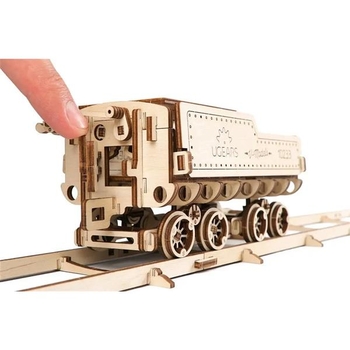 Деревянный механический 3D конструктор Ugears Локомотив с тендером V-Экспресс (70058) - Pampik - 4