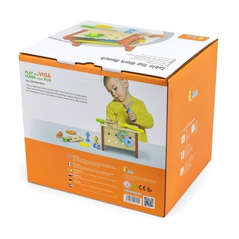 Деревянный игровой набор Viga Toys Верстак с инструментами (51621) - Pampik - 5