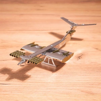 Колекційна модель-конструктор Metal Time Caspian Sea Monster Ekranoplan Екроплан (MT099) - Pampik - 4