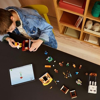 Конструктор LEGO Minecraft Напад на село з повітряною кулею Ґаст 555, деталей (21273) - Pampik - 9