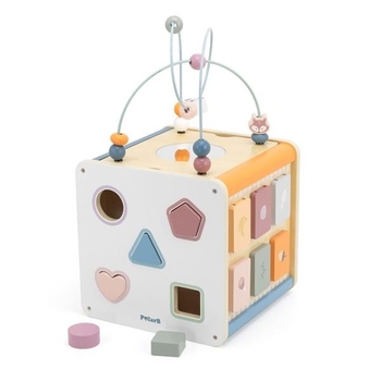 Бизикуб деревянный PolarB 8 в 1 (44098) - Pampik - 2