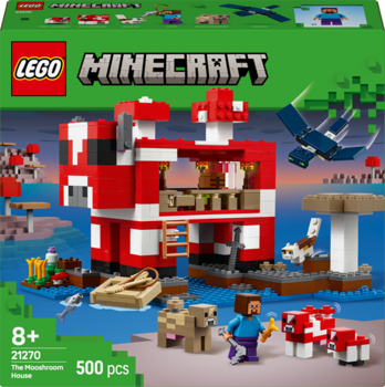 Конструктор LEGO Minecraft Грибний будинок, 500 деталей (21270) - Pampik