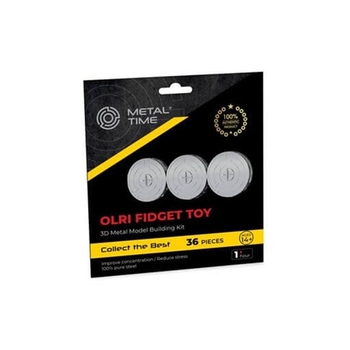 Колекційна модель-конструктор Metal Time Фіджет OLRI, 36 деталей (MT049) - Pampik - 6
