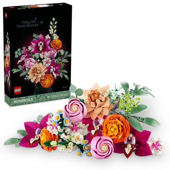 Конструктор LEGO Botanicals Милий рожевий букет квітів 749 деталей (10342) - Pampik