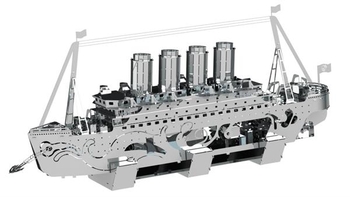 Коллекционная модель-конструктор Metal Time Lost at Sea Корабль Титаник (MT044) - Pampik - 3
