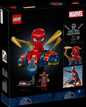 Конструктор LEGO Super Heroes Marvel Погруддя Залізної Людини-павука, 379 деталей (76326) - Pampik - 2
