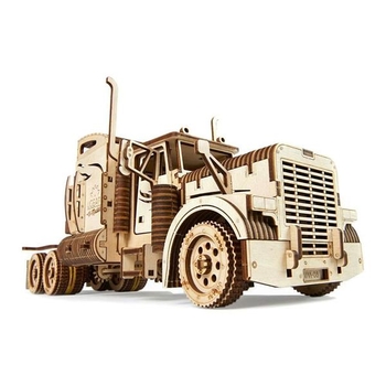 Дерев'яний механічний 3D конструктор Ugears Тягач VM-03 (70056) - Pampik - 3