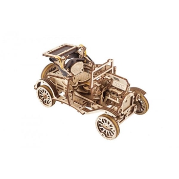 Дерев'яний механічний 3D конструктор Ugears Ретро автомобіль UGR-T, 337 деталей (70175) - Pampik - 12