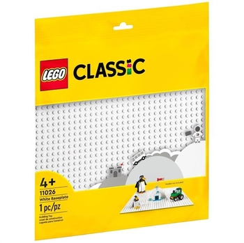 Конструктор LEGO Classic Базова пластина білого кольору (11026) - Pampik