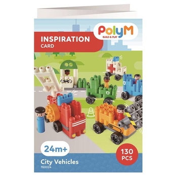 Конструктор PolyM Міська техніка 130 деталей (760024) - Pampik - 4