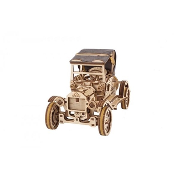 Дерев'яний механічний 3D конструктор Ugears Ретро автомобіль UGR-T, 337 деталей (70175) - Pampik - 7