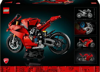 Конструктор LEGO Technic Мотоцикл Ducati Panigale V4 S 1603 деталі (42202) - Pampik - 3
