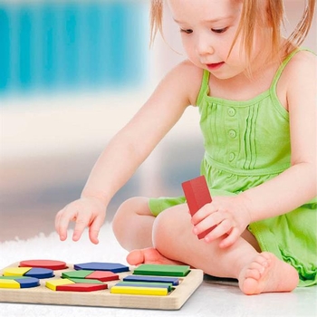 Деревянный пазл-сортер Viga Toys Части фигур (58573) - Pampik - 3